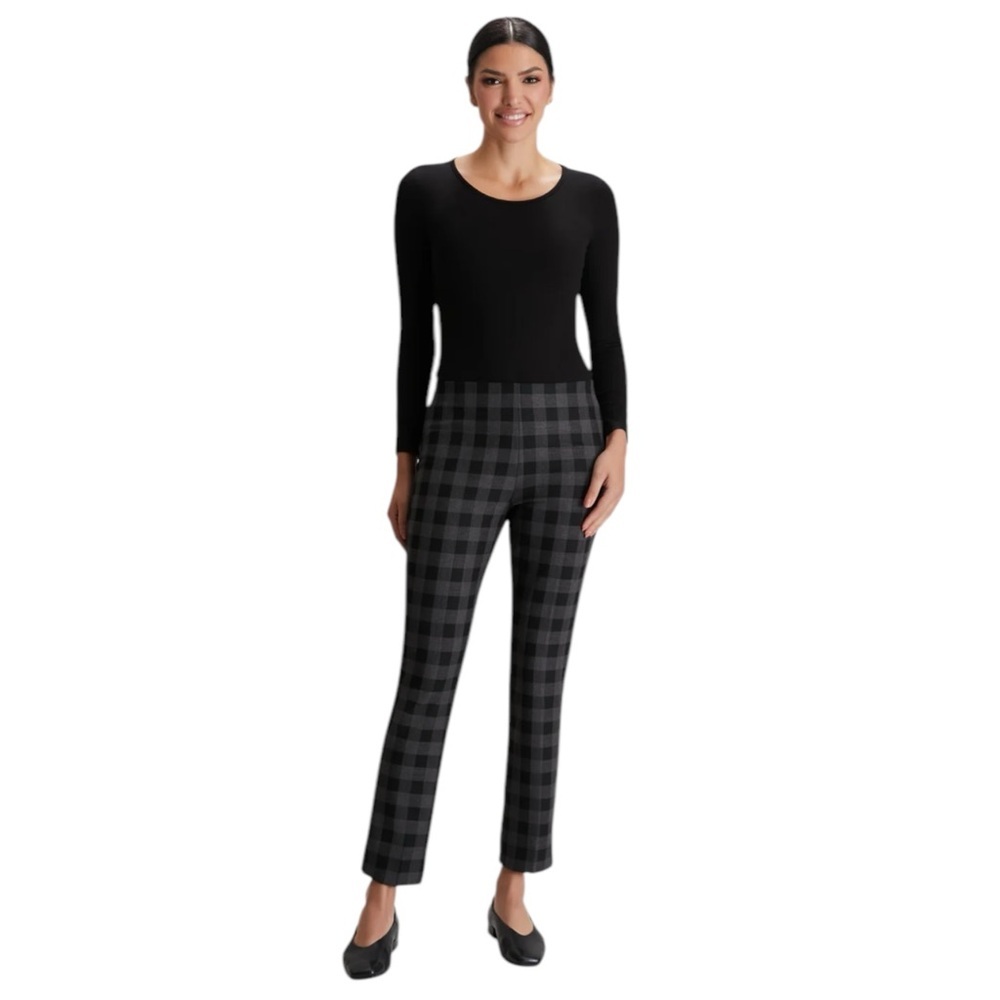 LE CHATEAU‎ Black Plaid Pants Formal Pants Size US 2 High Waist Business Casual